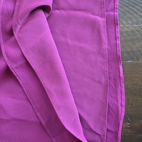 Alice + Olivia Fierra Racerback Silk Mini Slip Dress Burgundy Purple, Size S/P - Picture 6 of 9